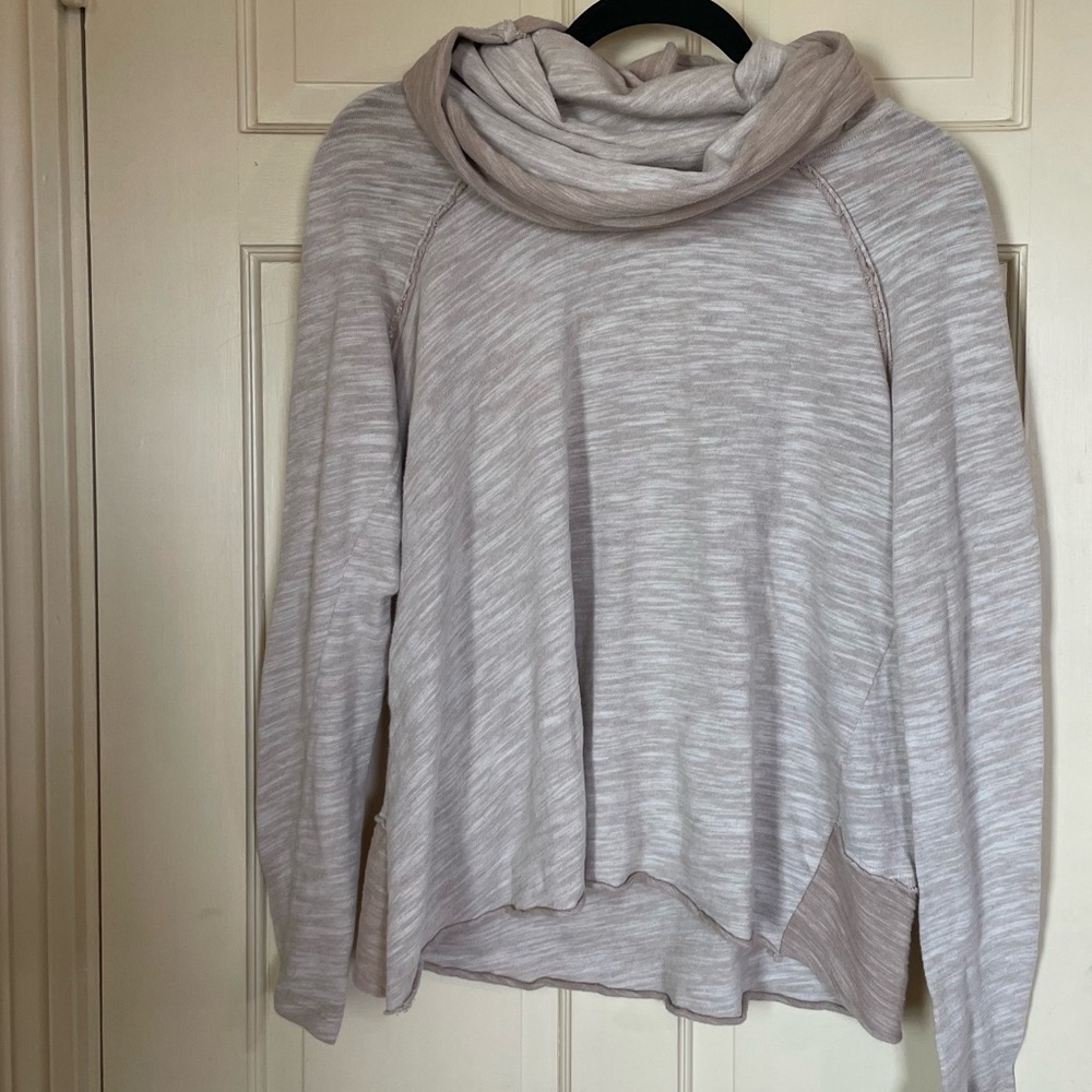 Free People Beach One Body Cocoon Cowl Neck Oversized Sweater/Top One Size Tan - Picture 8 of 10